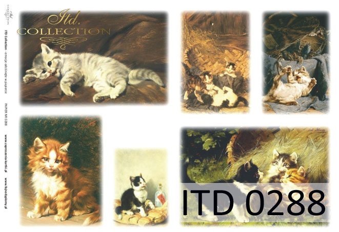 ITD Collection - Cats - Rice Paper