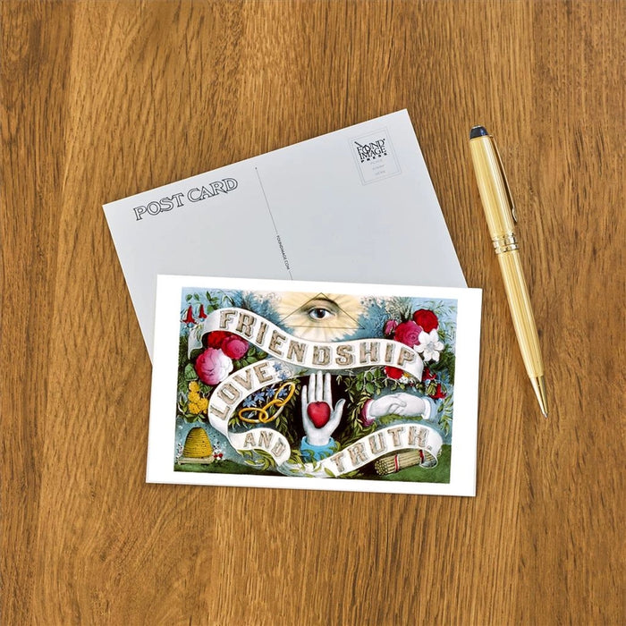 Found Image Press - Postcard - Friendship, Love and Truth