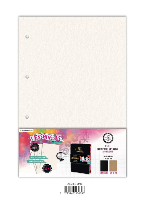 Studio Light - ABM Journal Pages For ABM-ES-JOUR05 White Essentials 210x297x8mm 20 SH nr.07