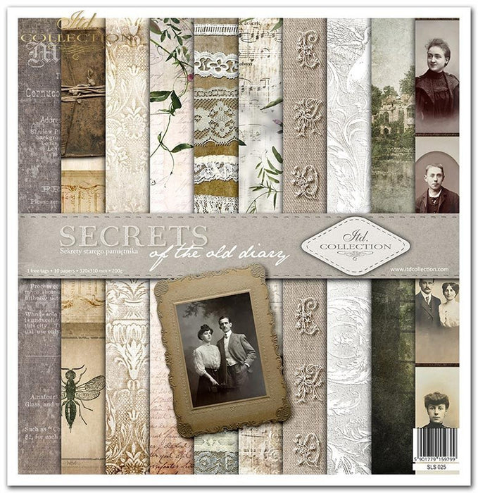 ITD Collection - Secrets of the Old Diary Scrapbooking Papers