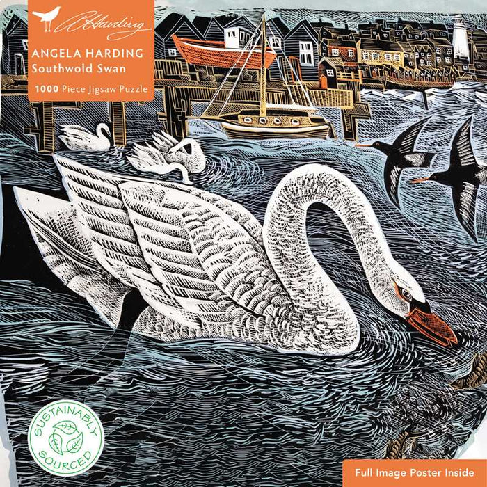 Angela Harding - Southwold Swan 1000 Piece Jigsaw Puzzle