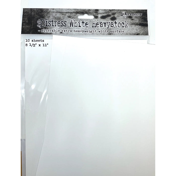 Ranger Ink - Tim Holtz - Distress 8.5 x 11 White Heavystock Ranger