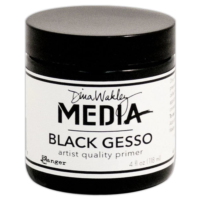 Ranger Ink - Dina Wakley - Black Gesso 4 Oz Jar