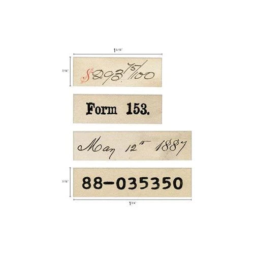 Tim Holtz - Idea-ology - Ephemera Snippets Numbers Strips