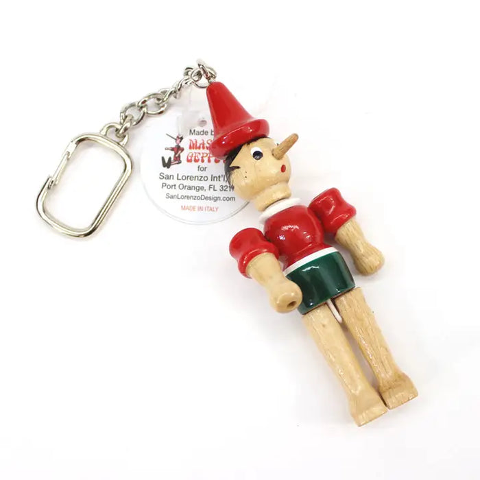 San Lorenzo Design - Pinocchio Wooden Key Chain