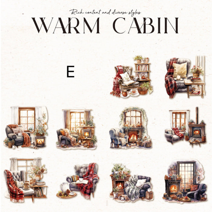 Warm Cabin Stickers