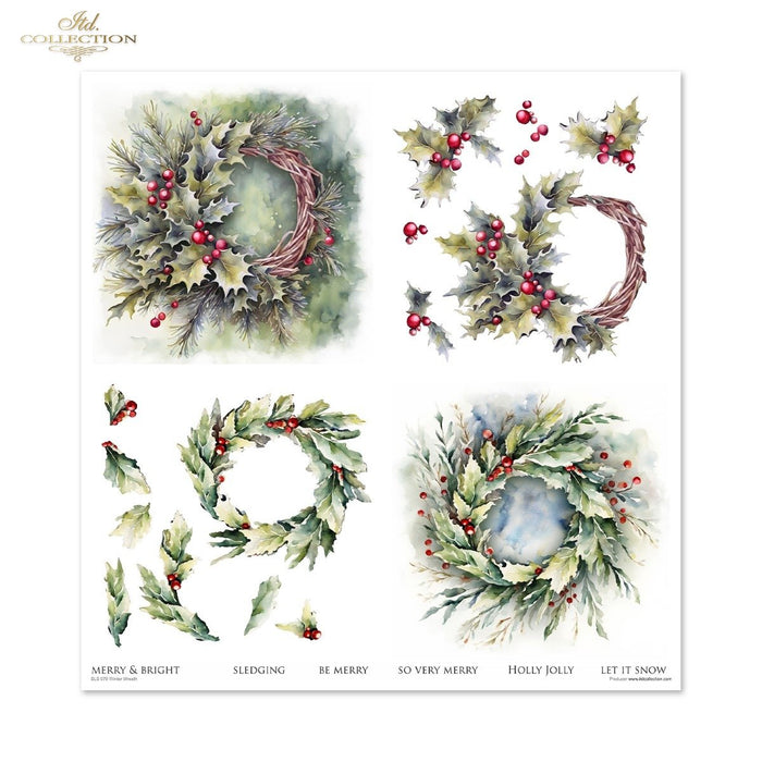 ITD Collection - Winter Wreath Scrapbooking Papers