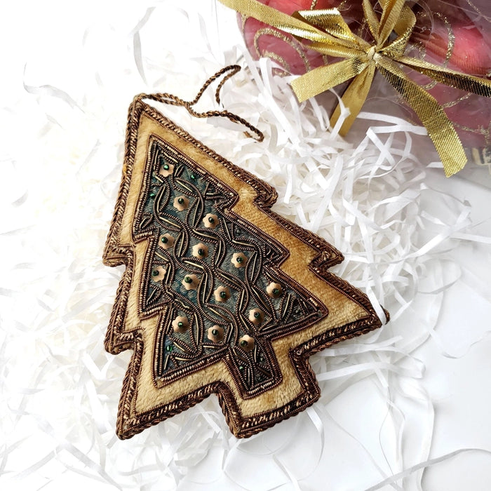 BoutiqueByMariam - Embroidered Christmas Tree Ornament