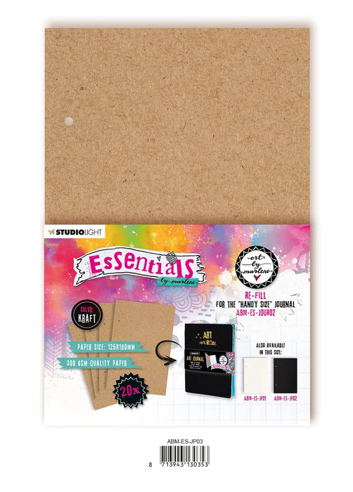 Studio Light - ABM Journal Pages For ABM-ES-JOUR02 Kraft Essentials 125x180x8mm 20 SH nr.03