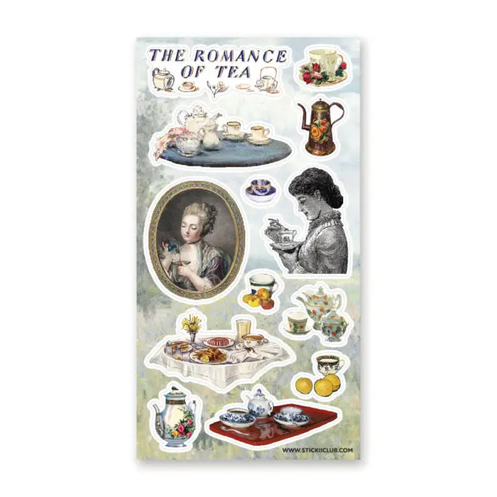 STICKII - The Romance of Tea Sticker Sheet