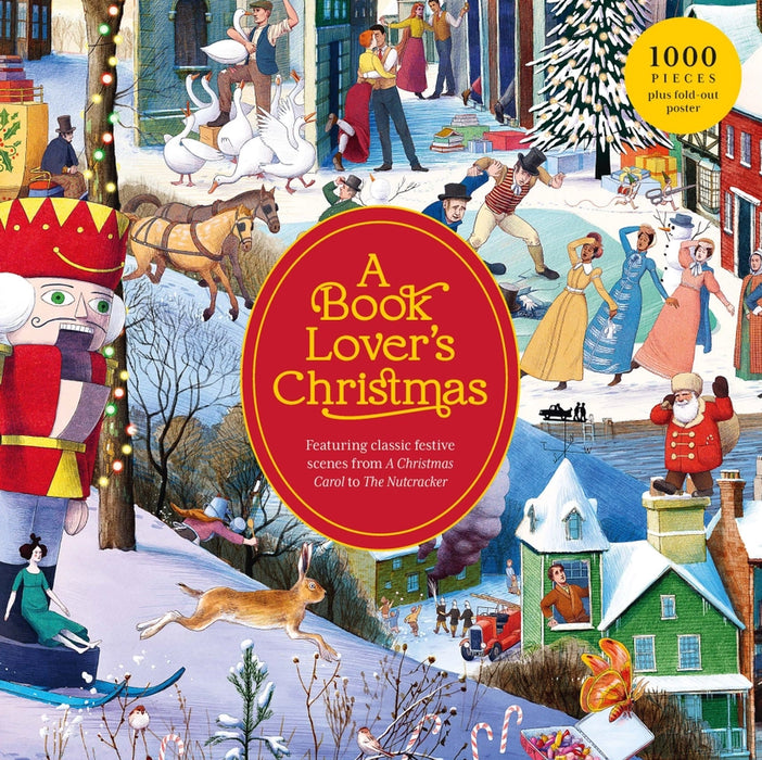 Laurence King - A Book Lover's Christmas 1000 Piece Puzzle