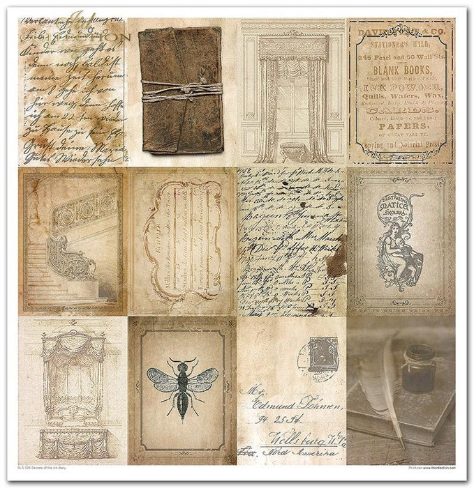 ITD Collection - Secrets of the Old Diary Scrapbooking Papers