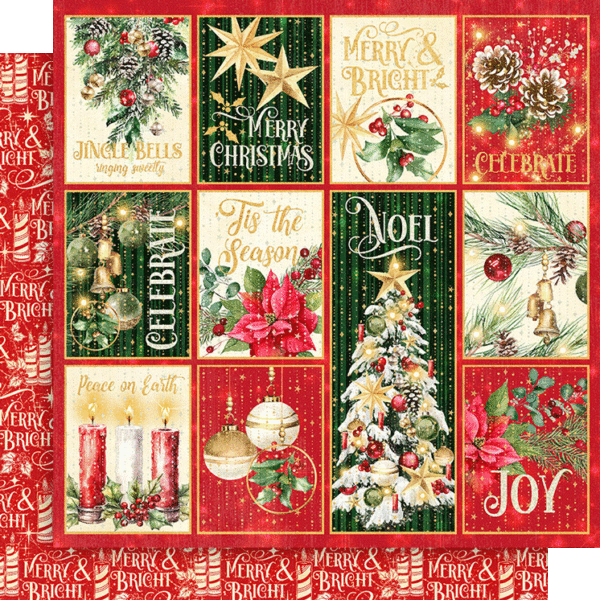 Graphic 45 - Merry & Bright Collection - 8 x 8 Collection Pack