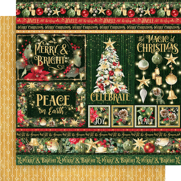 Graphic 45 - Merry & Bright Collection - 8 x 8 Collection Pack