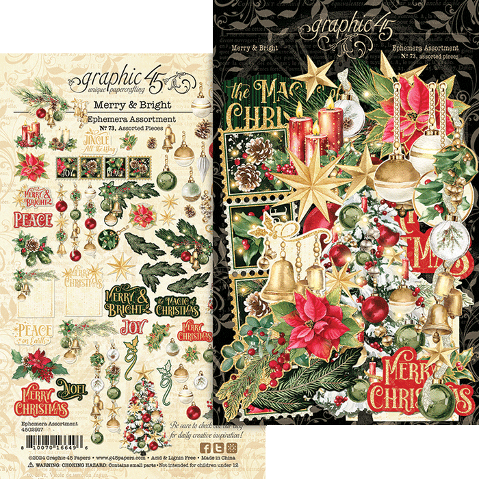 Graphic 45 - Merry & Bright Collection - Ephemera