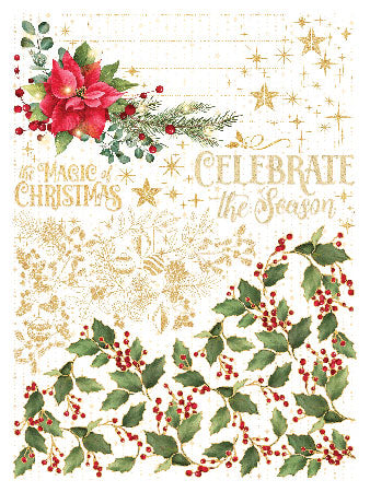 Graphic 45 - Merry & Bright Collection - Rub-On Transfers