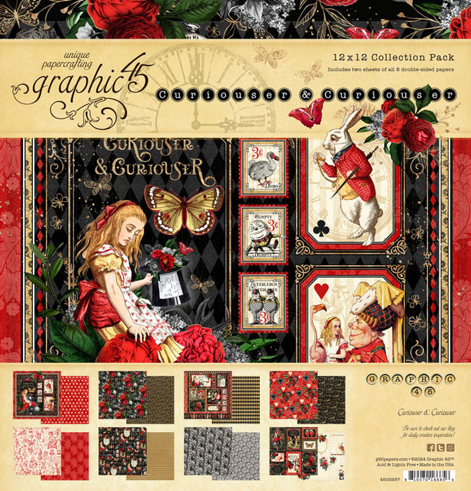 Graphic 45 - Curiouser & Curiouser 12×12 Collection Pack