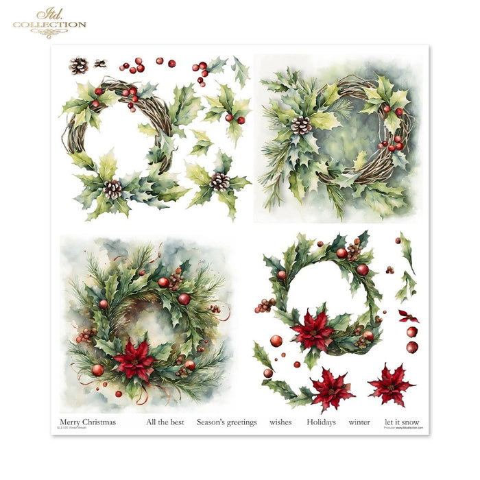 ITD Collection - Winter Wreath Scrapbooking Papers