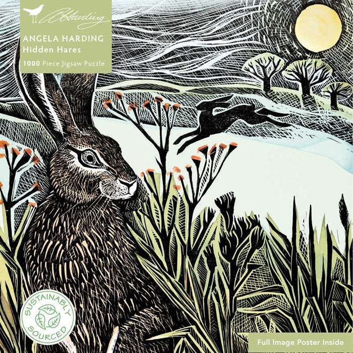 Angela Harding - Hidden Hares 1000 Piece Jigsaw Puzzle