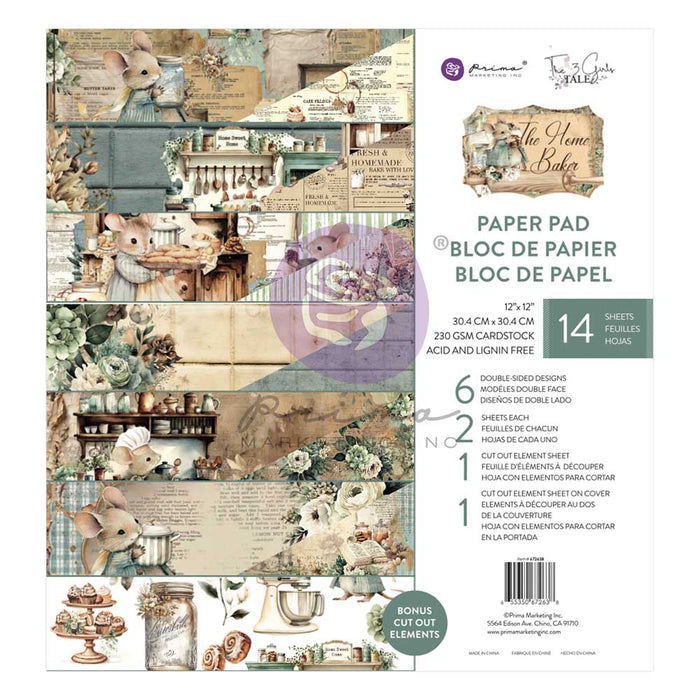 Prima Marketing - The Home Baker Collection 12×12 Paper Pad