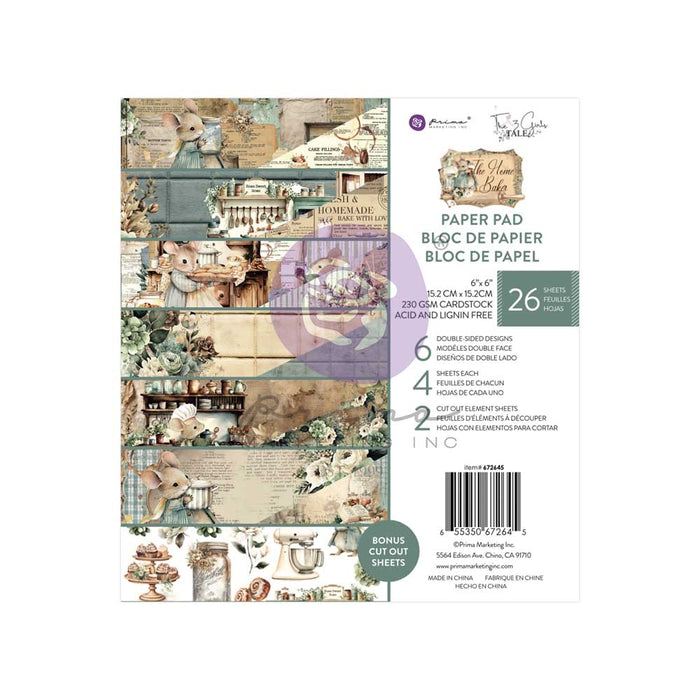 Prima Marketing - The Home Baker Collection 6×6 Paper Pad