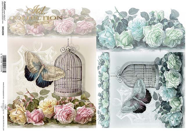 ITD Collection - Vintage Birdcage - Rice Paper