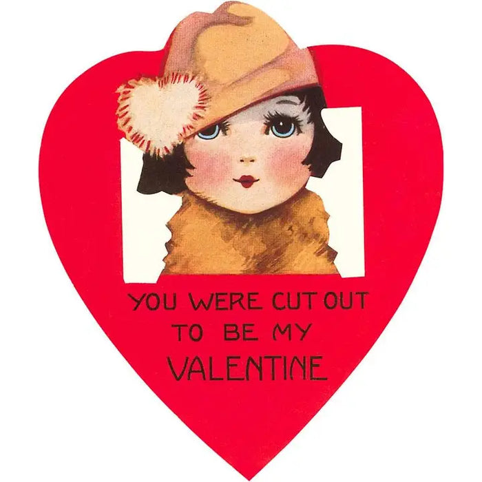 Found Image Press - Postcard - You Were Cut Out To Be My Valentine