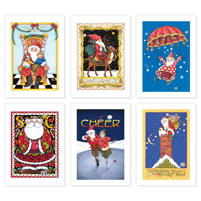 Mary Engelbreit Studios - Christmas Santas Postcards, Series 1