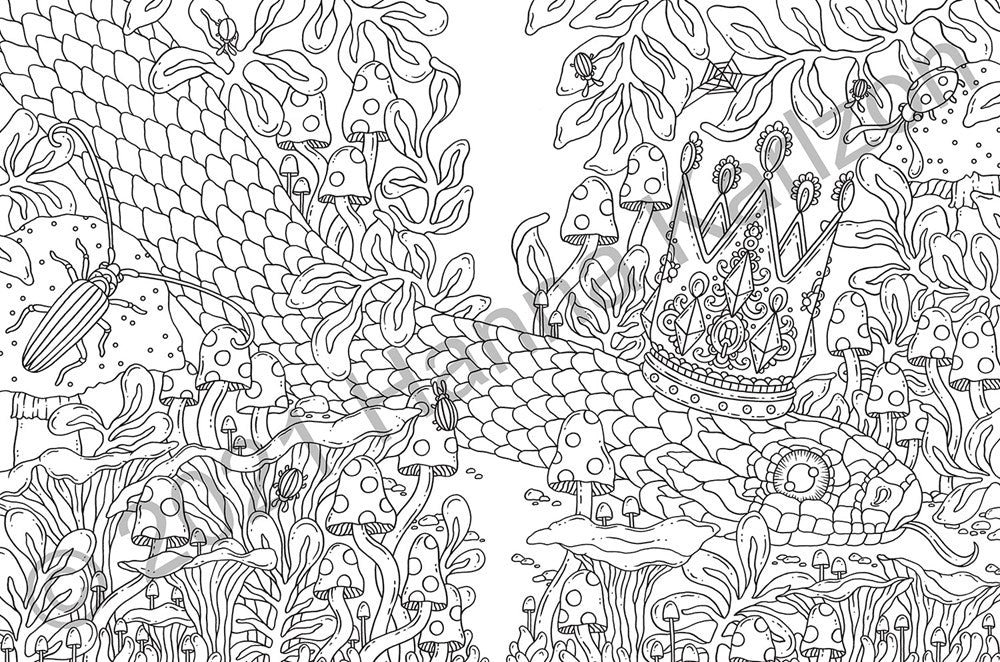 Hanna Karlzon - Tales from the Forest Kingdom Coloring Book