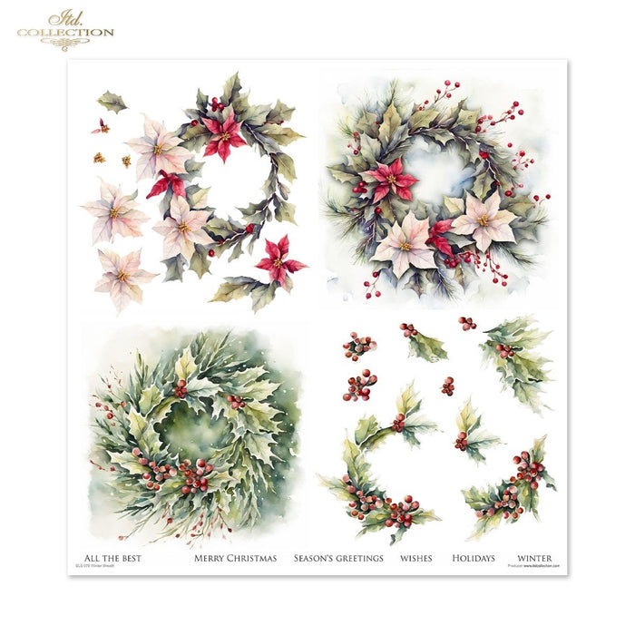 ITD Collection - Winter Wreath Scrapbooking Papers