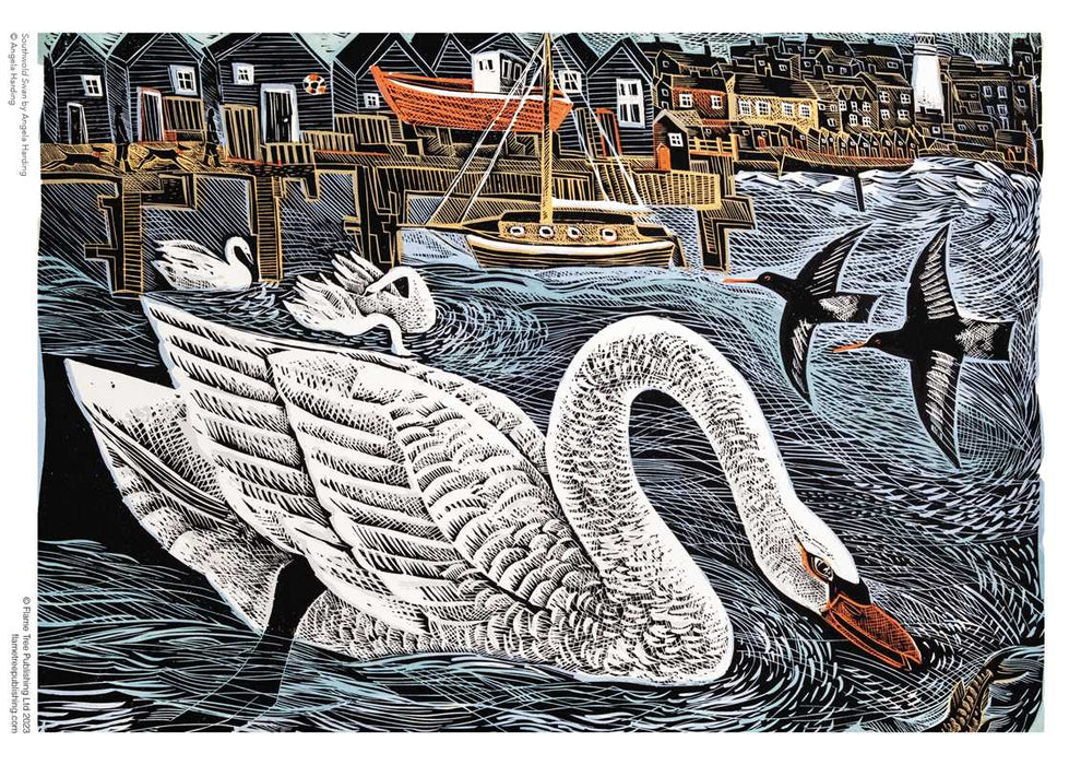 Angela Harding - Southwold Swan 1000 Piece Jigsaw Puzzle