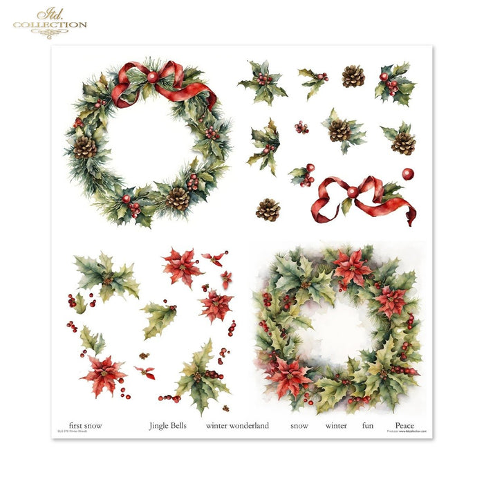 ITD Collection - Winter Wreath Scrapbooking Papers