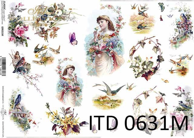 ITD Collection - Spring Flowers - Rice Paper