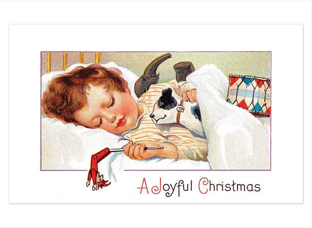 Laughing Elephant - Christmas Postcard Box - 36 Unique Vintage Postcards