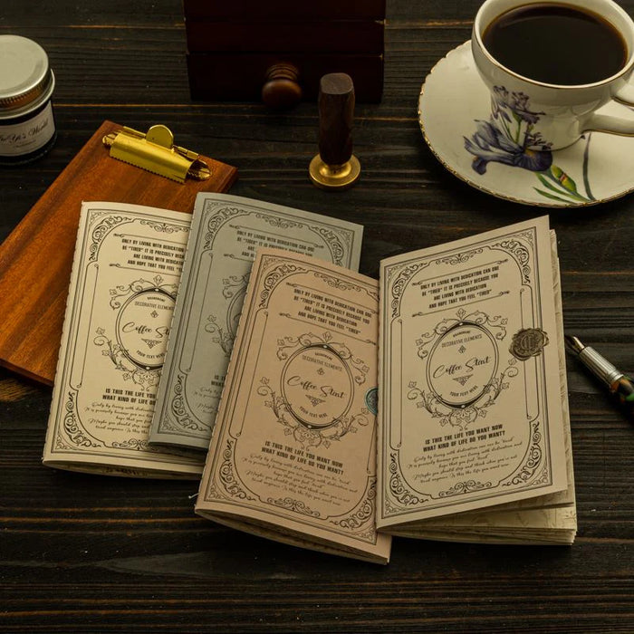 Coffee Start Textured Notebook