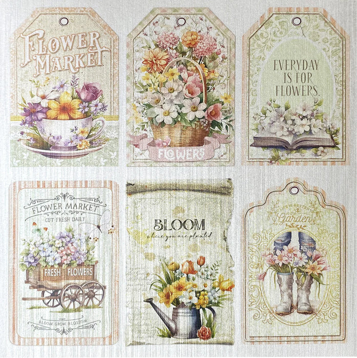 Ciao Bella - Deluxe Flower Shop Paper Pear 6"x6" 5/Pkg