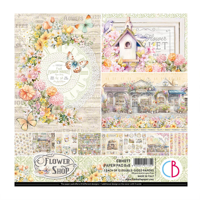 Ciao Bella - Flower Shop Pad 8"x8" 12/Pkg