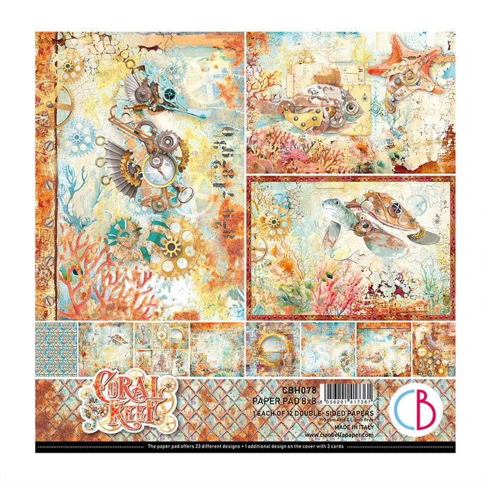 Ciao Bella - Coral Reef Pad 8"x8" 12/Pkg