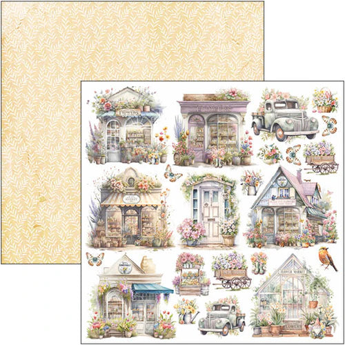 Ciao Bella - Flower Shop Paper Pad 12"x12" 12/Pkg