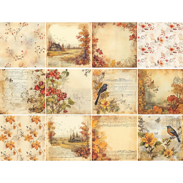 Creative Expressions - Taylor Made Journals - Autumn's Song 8x8 Paper Pad