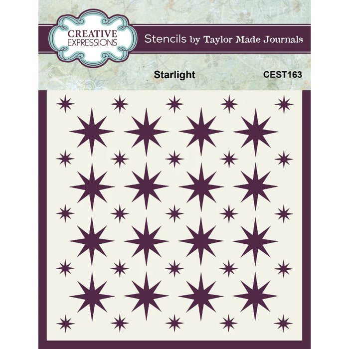 Creative Expressions - Taylor Made Journals Starlight 6 in x 6 in Stencil