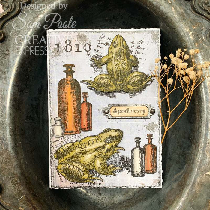 Creative Expressions - Sam Poole Witches Brew 6 in x 8 in Clear Stamp Set