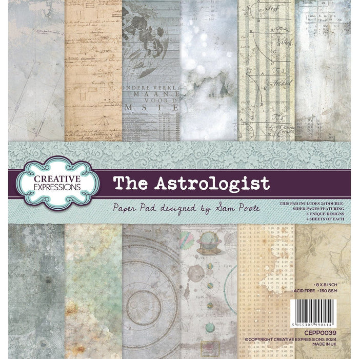 Creative Expressions - Sam Poole - The Astrologist 8x8 Paper Pad