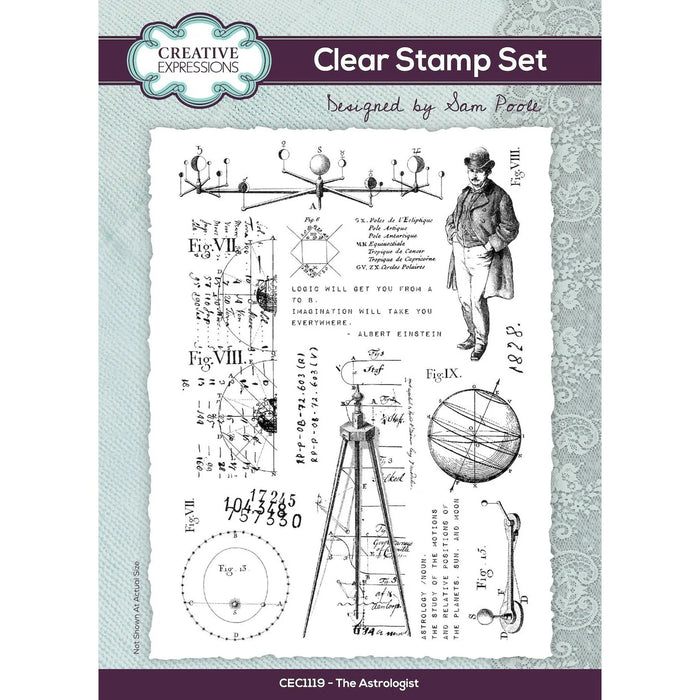 Creative Expressions - Sam Poole - Clear Photopolymer Stamps - The Astrologist