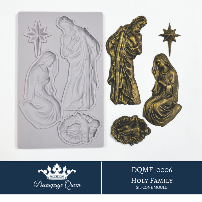 Decoupage Queen - Holy Family Silicone Mould - Limited Edition