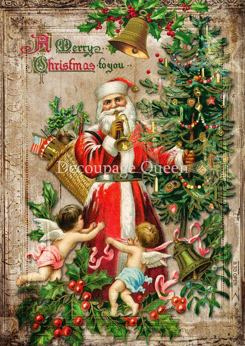 Decoupage Queen - A Merry Christmas to You Rice Paper