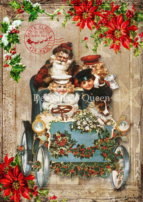 Decoupage Queen - Holiday Stroll Rice Paper