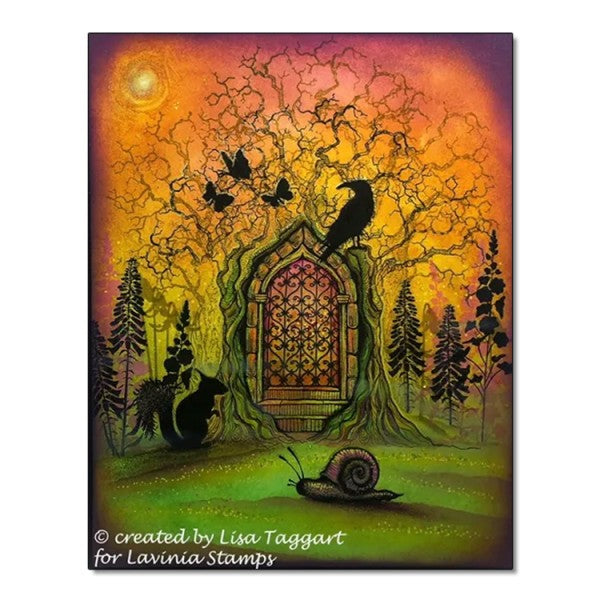 Lavinia Stamps - Forest Temple Stamp