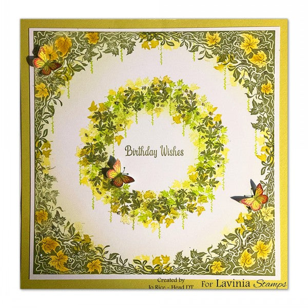 Lavinia Stamps - Wild Leaf Corner Stamp