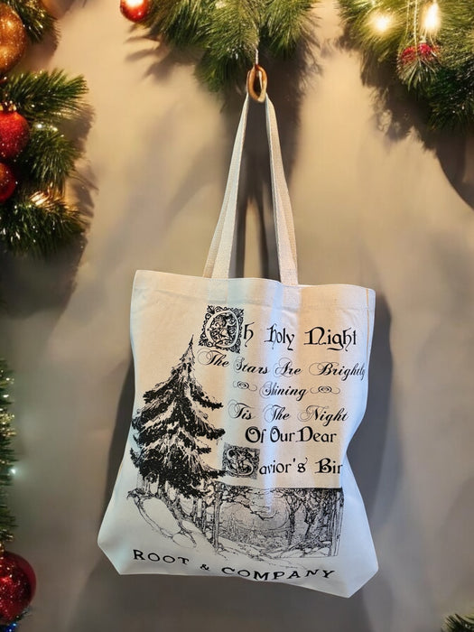 Root and Company - Oh Holy Night Christmas Tree Tote Bag